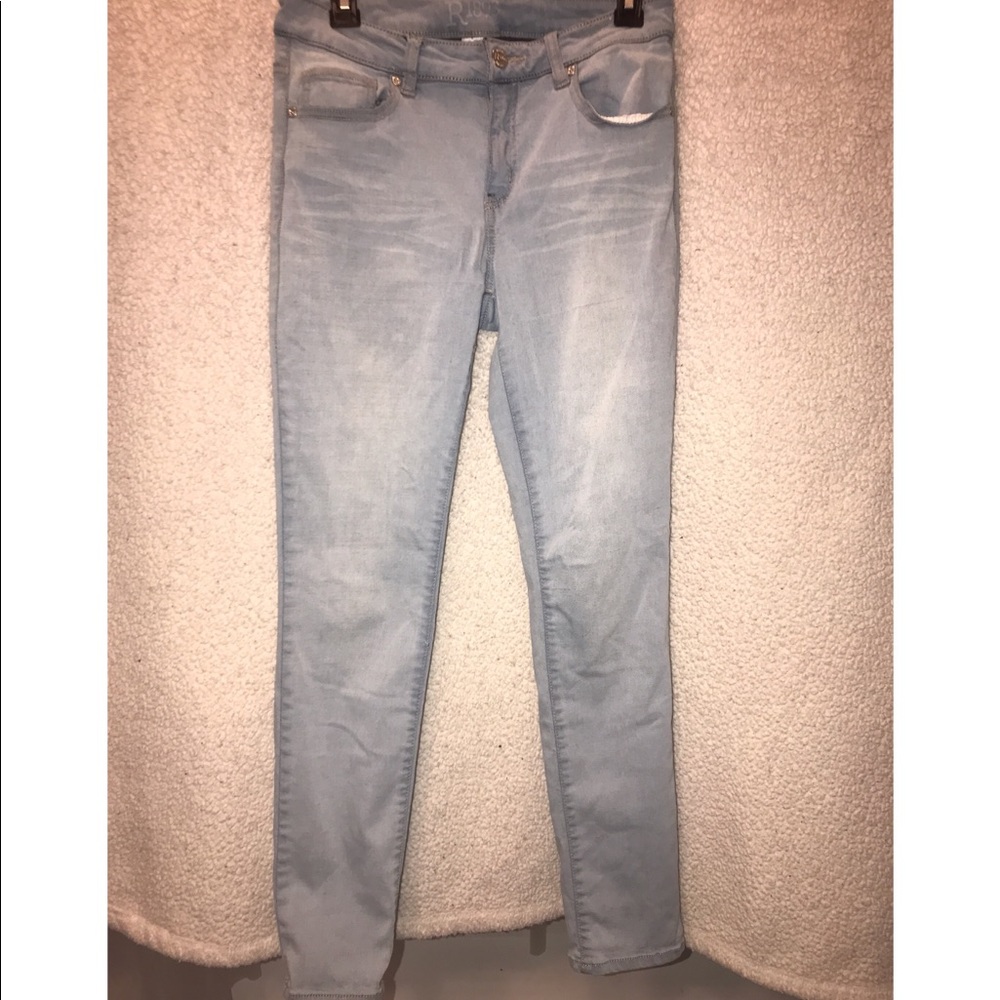 Light blue skinny jeans